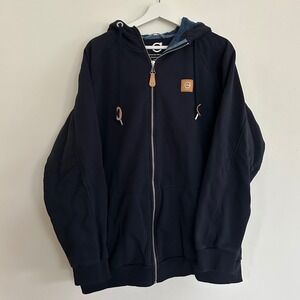 Official Volvo Merchandise Zip Up Hoodie Designed in Sweden Men's XL Navy Blue